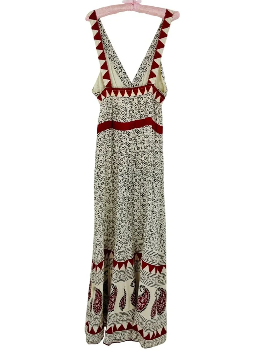NWOT RARE Jen’s Pirate Booty Paisley Deep V Maxi Dress | Boho Southwestern Indie - Picture 10 of 16